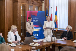 Spotkanie w sali historycznej zabrzańskiego Ratusza m.in. z delegacją ze Szwajcarii